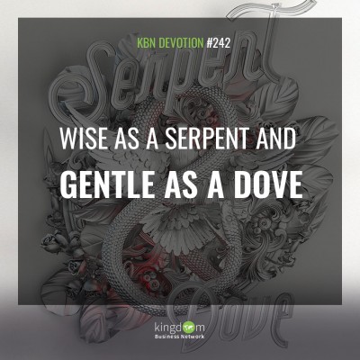 Wise as a serpent, gentle as a dove