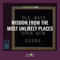 Wisdom from the most unlikely places